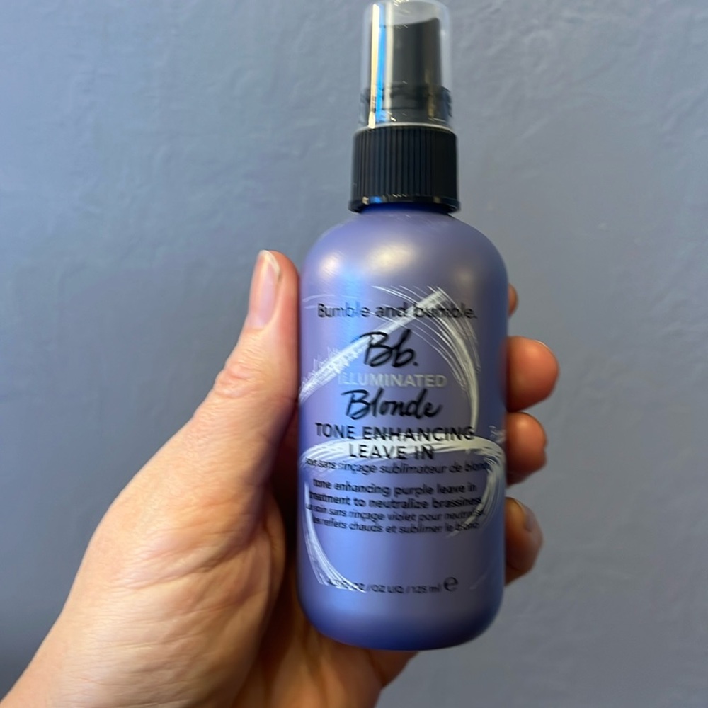 Brand new unused Bumble and bumble blonde tone enhancing leave in 4.2 oz